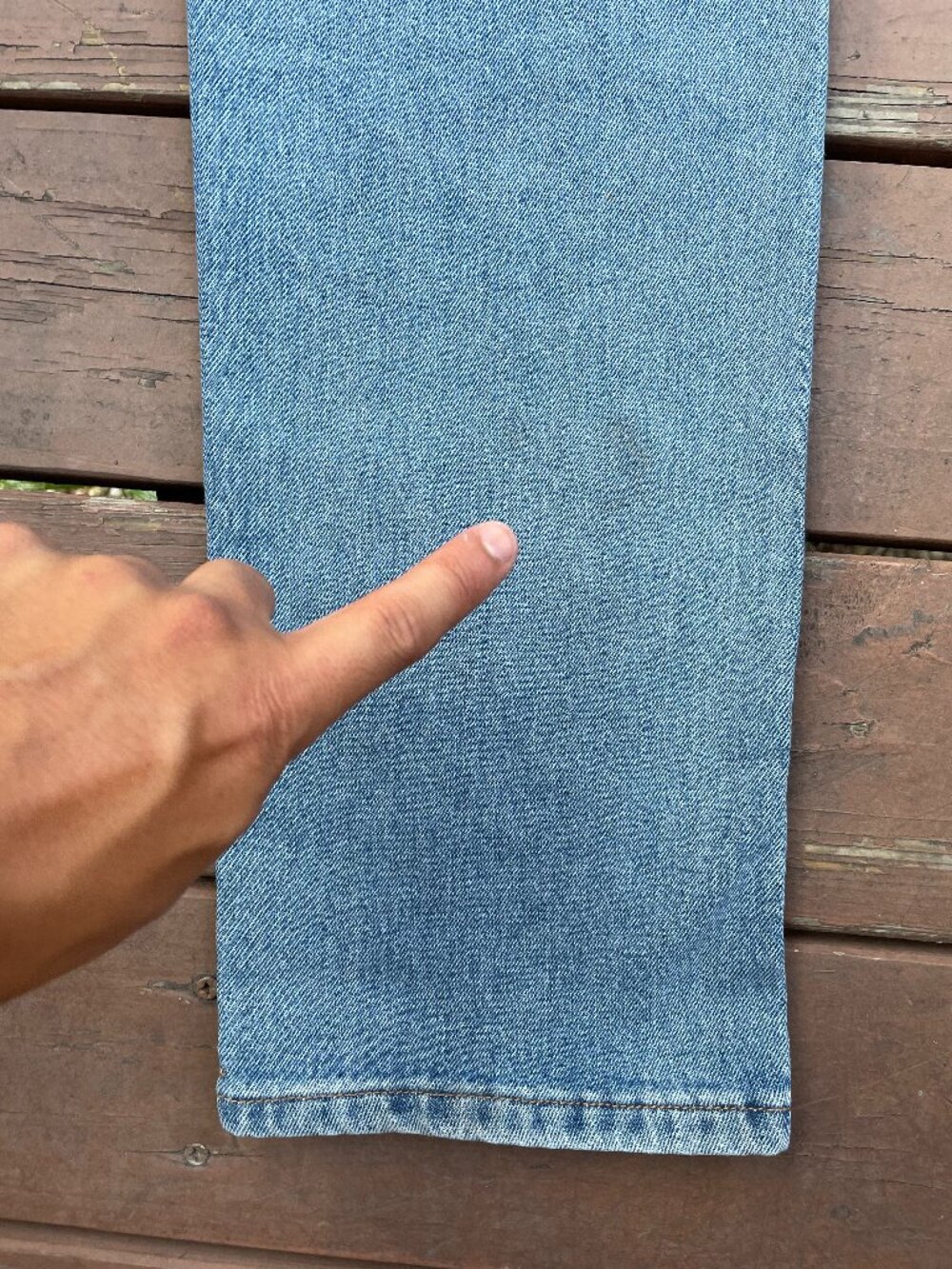 Levis Straight Cut Light Wash Jeans - Size W30 L30 - Picture 10 of 14